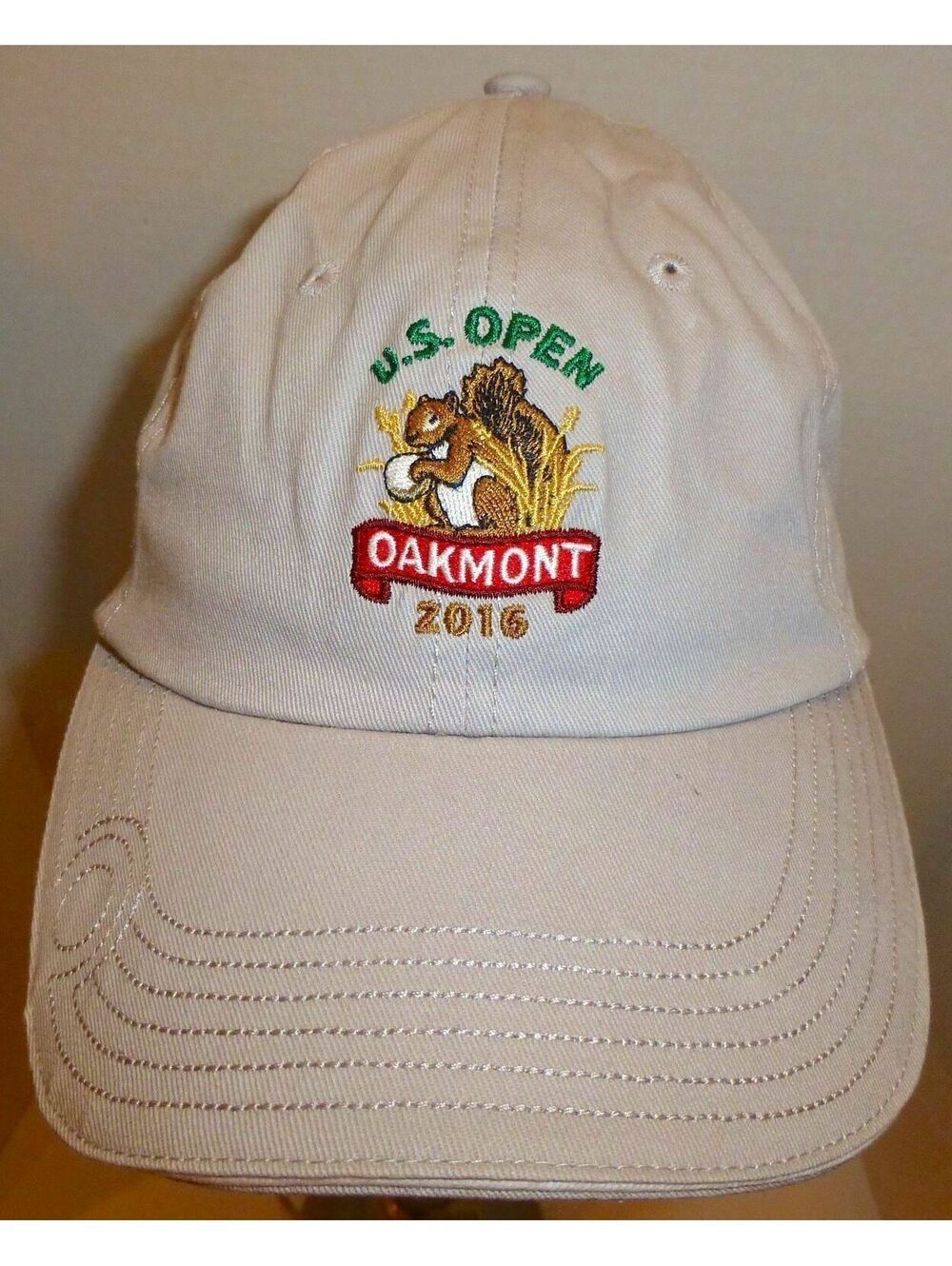U.S. Open Oakmont 2016 Hat - USGA Member PGA Golf Cap - Beige Strapback One Size